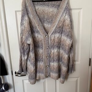 Ava & Viv Multicolor Button-Up Cardigan